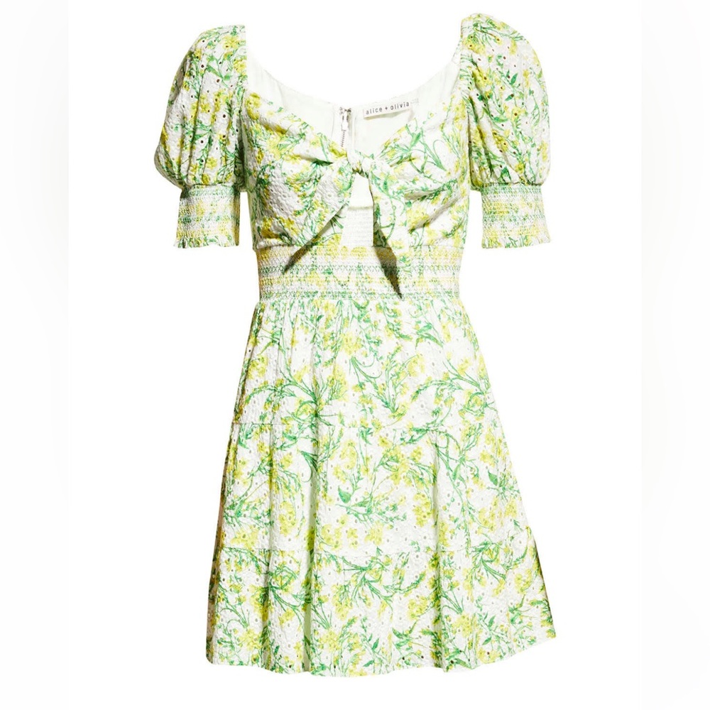 Alice + Olivia Floral Print Mini Dress